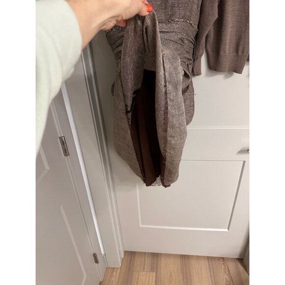 NWT Jones New York Dress Women’s Brown 2 PC Dress Cardigan Sz 10 - Picture 16 of 16